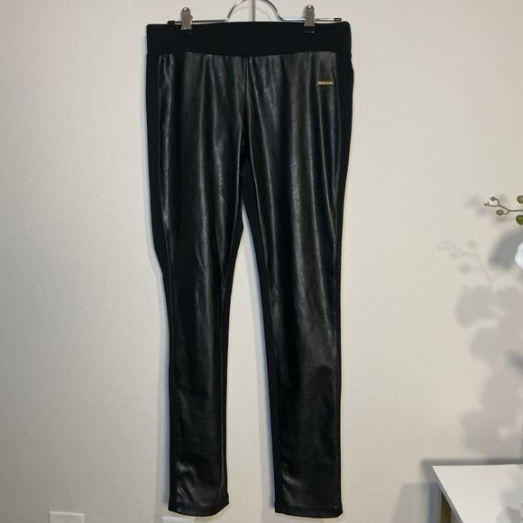 Michael Kors Pants - Black Faux Leather Leggings